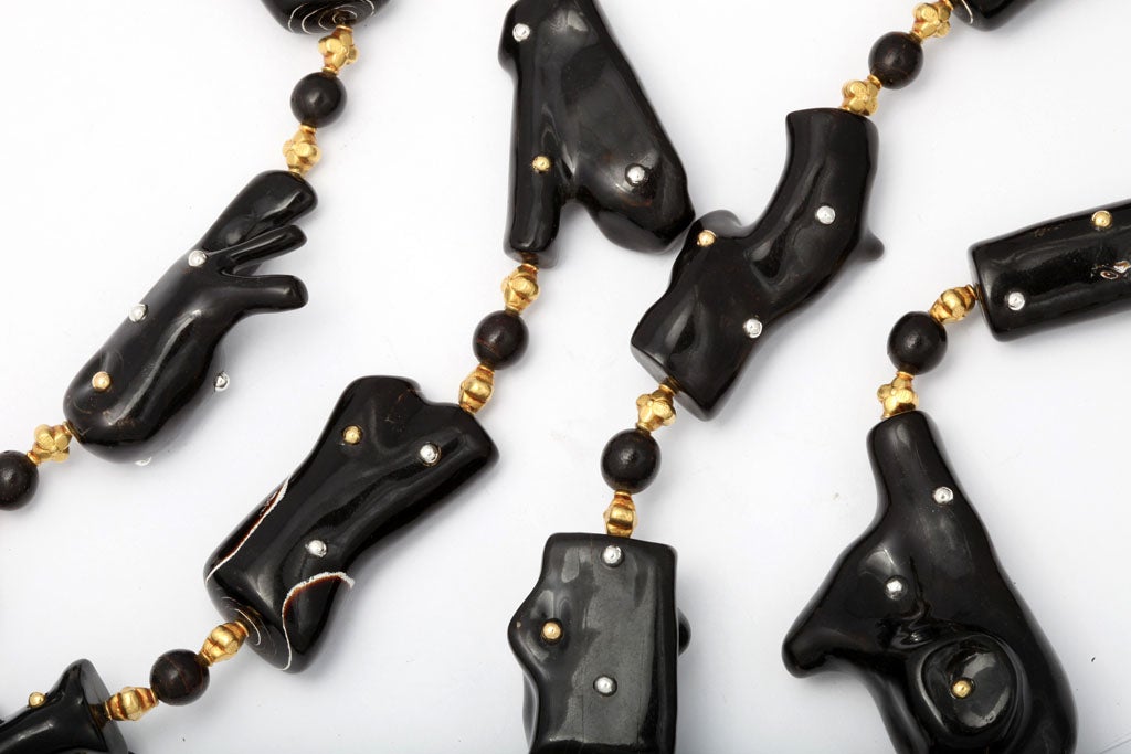 Black Coral Necklace at 1stDibs