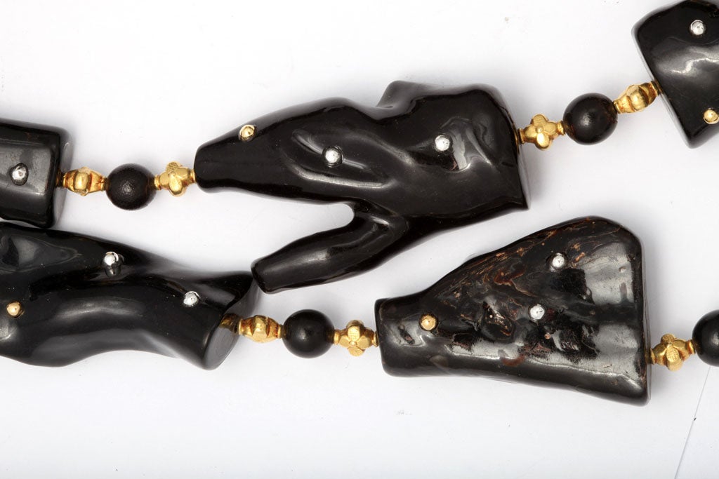 Black Coral Necklace at 1stDibs