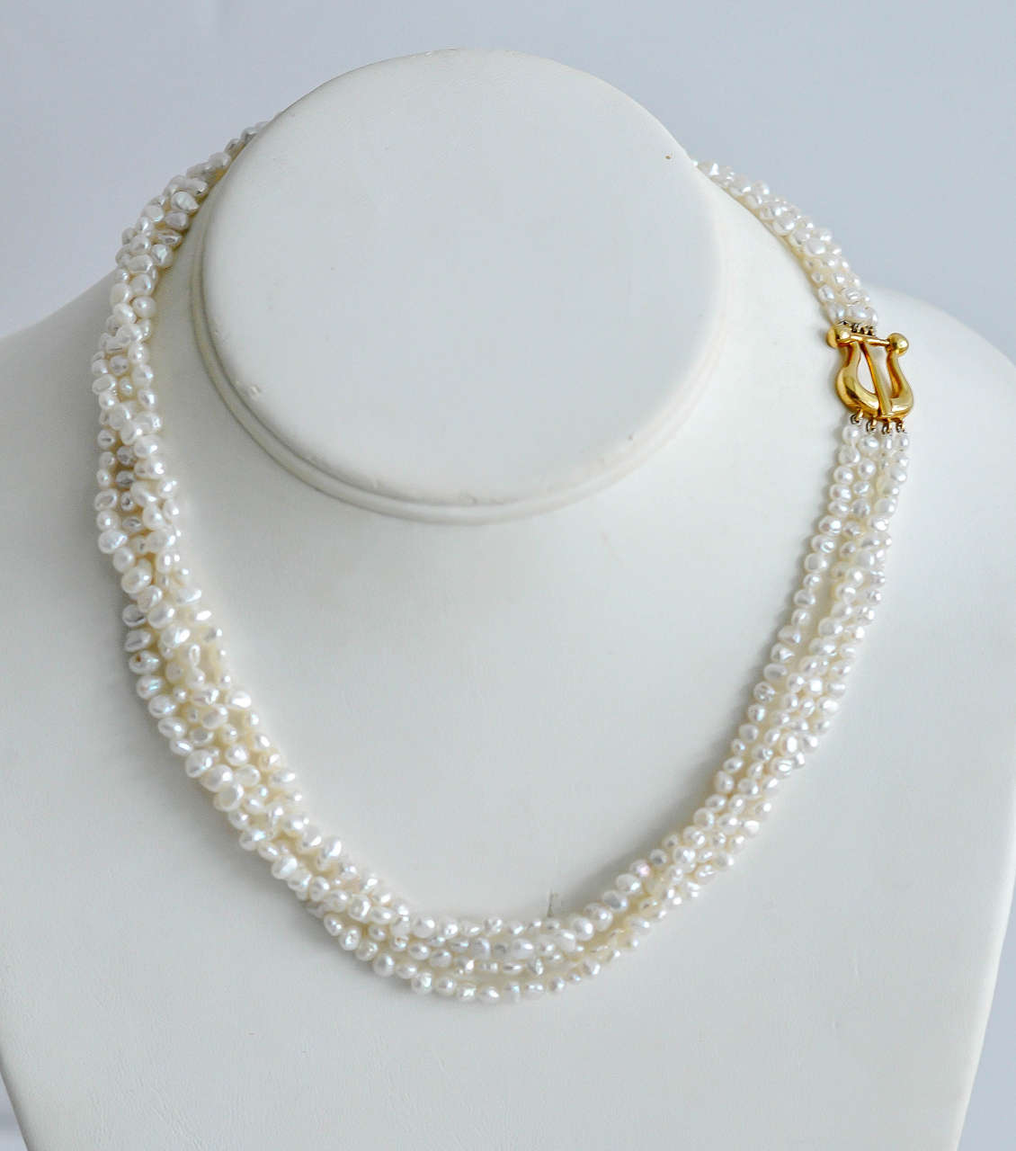 1980s Tiffany & Co. Paloma Picasso Freshwater Pearl Gold Necklace 3