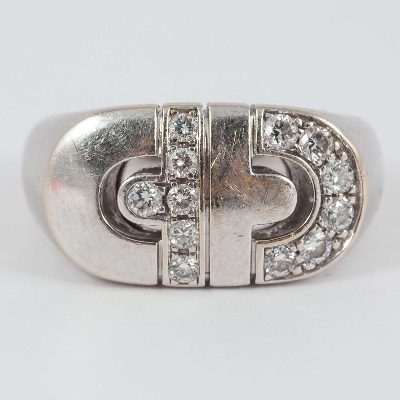Bulgari Modern Diamond Gold Cocktail Ring