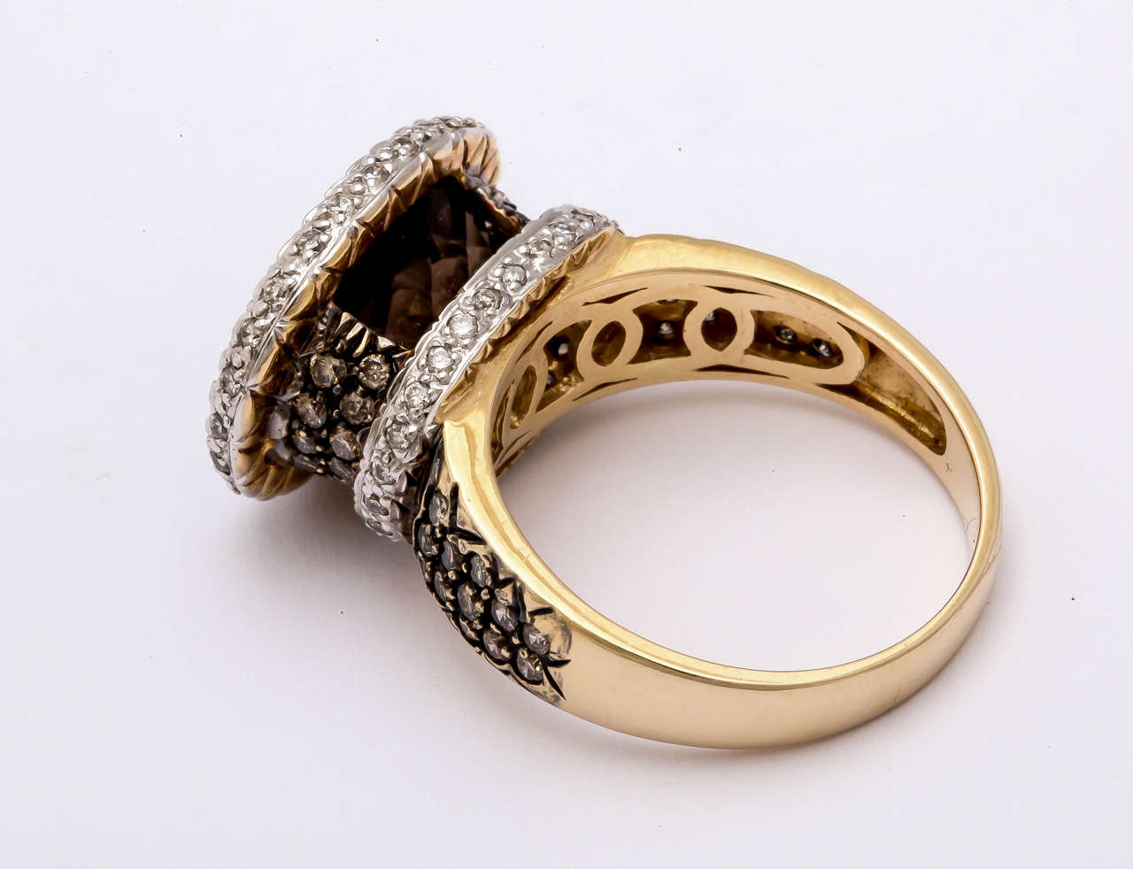 brown topaz ring