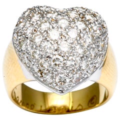 Rene Lewis Diamond Heart Ring