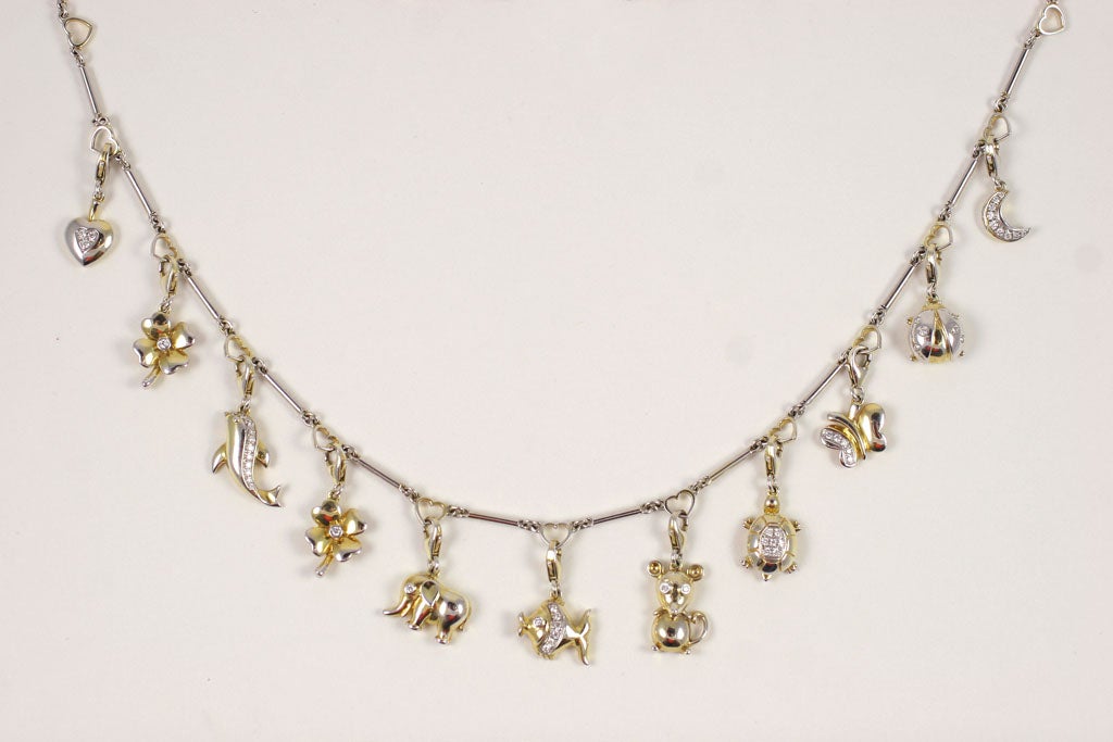 18 k Whimsical Charm Necklace 2
