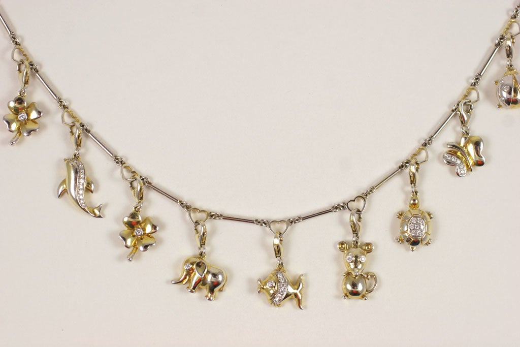 18 k Whimsical Charm Necklace 3