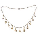 18 k Whimsical Charm Necklace