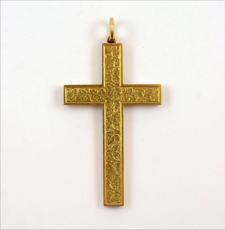 Nineteenth- Century 14K Gold Cross