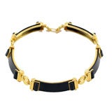 Aldo Cipullo for Cartier Gold and Onyx Necklace