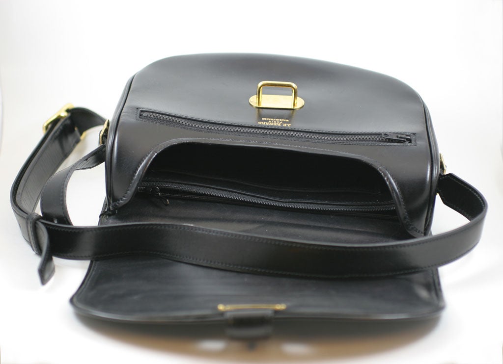 J.P. Renard Navy Leather Shoulder Saddlebag Style 5