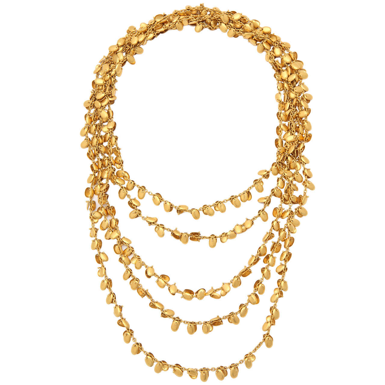 Gold Ginco Vine Necklace