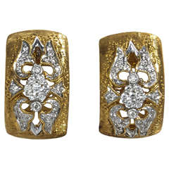 Diamond Gold Huggie Hoop Earrings 11