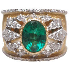 Mario Buccellati Emerald Ring