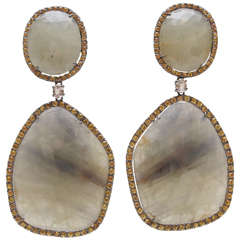 Fabulous Sapphire and Diamond Earrings