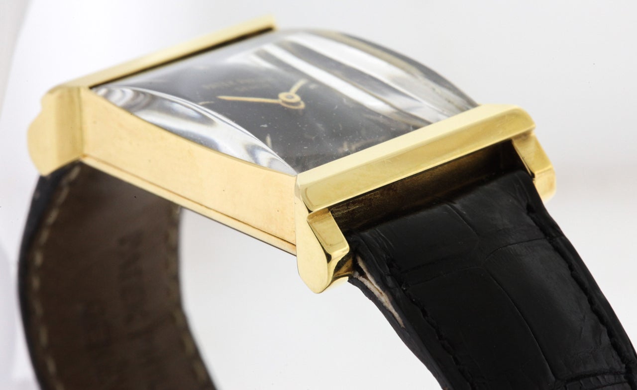 Patek Philippe Rare Yellow Gold Rectangular Wristwatch Ref 2404 1