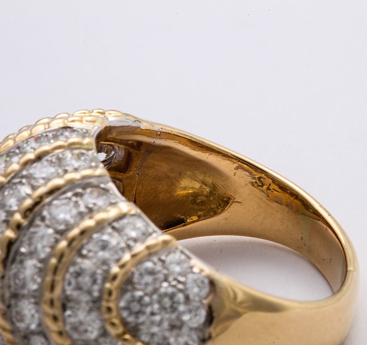 Diamond Chevron Ring 4