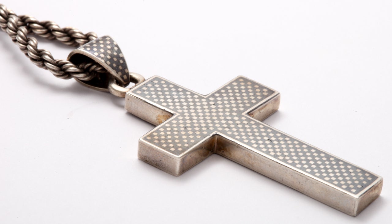 Victorian Niello Cross on a Rope Chains For Sale at 1stDibs gold rope