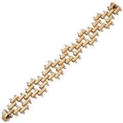 BUCCELLATI  Minature Log ANd Brick Raft  Bracelet