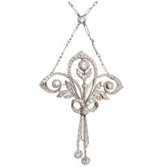 Edwardian Diamond  Delicate Pendant/Necklace