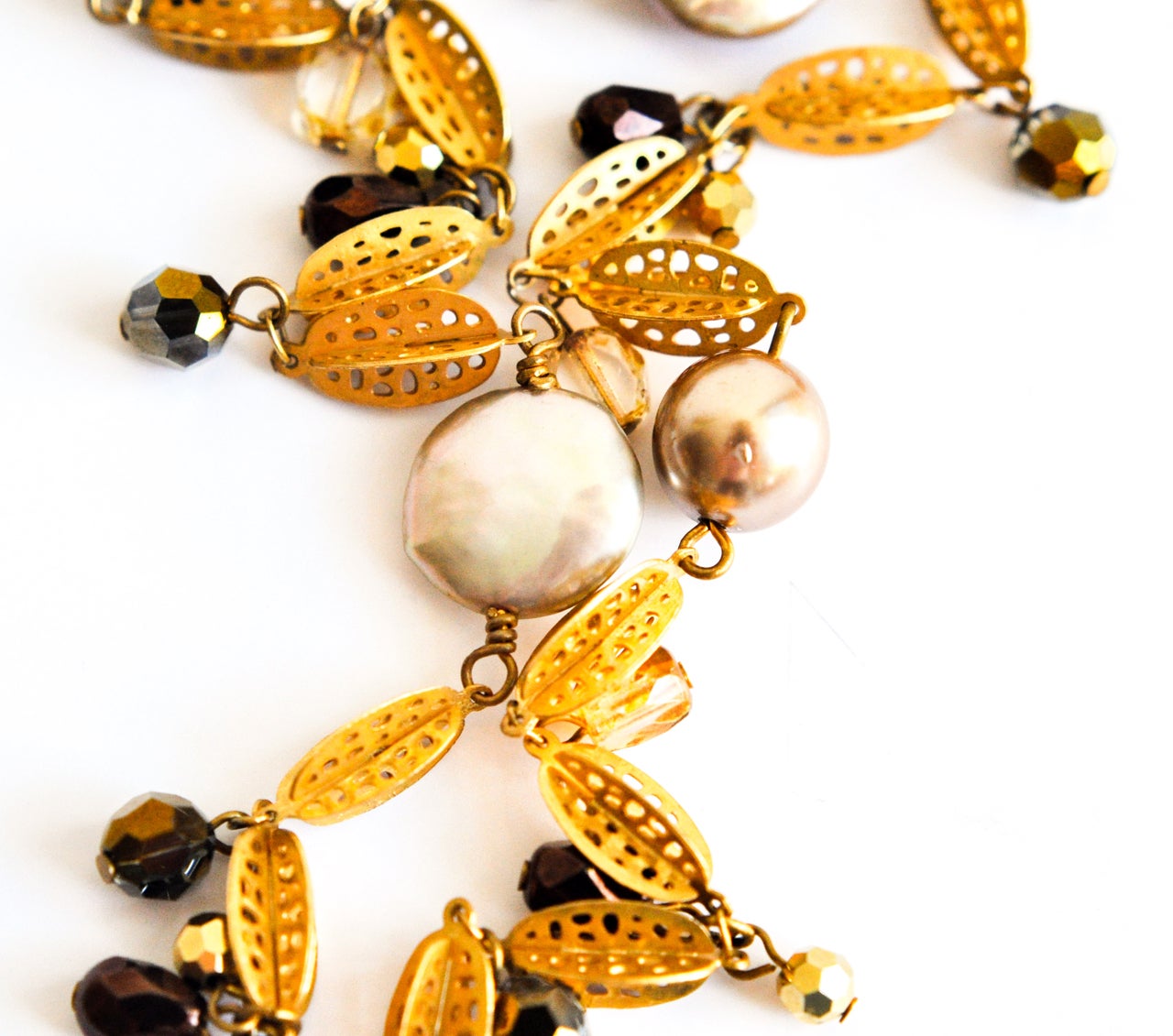 Beaded Necklace with Pearls by Miriam Haskell 2