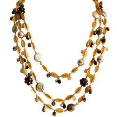Beaded Necklace with Pearls by Miriam Haskell