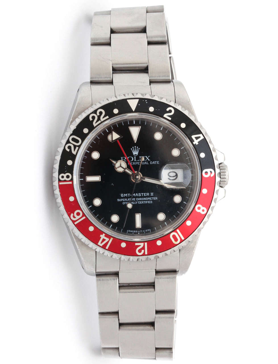 Rolex Stainless Steel GMT-Master II "Cherry Coke" Wristwatch