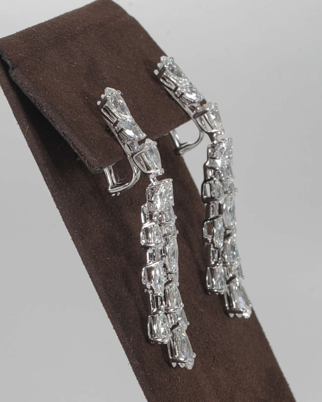 Pear Cut Classic Diamond Drop Earrings