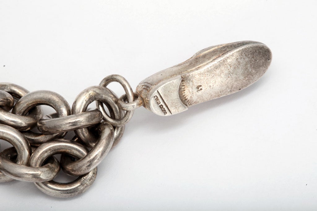 VINTAGE GUCCI  SILVER  CHARM  BRACELET 1
