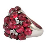 "Pomegranate" spinelle ring