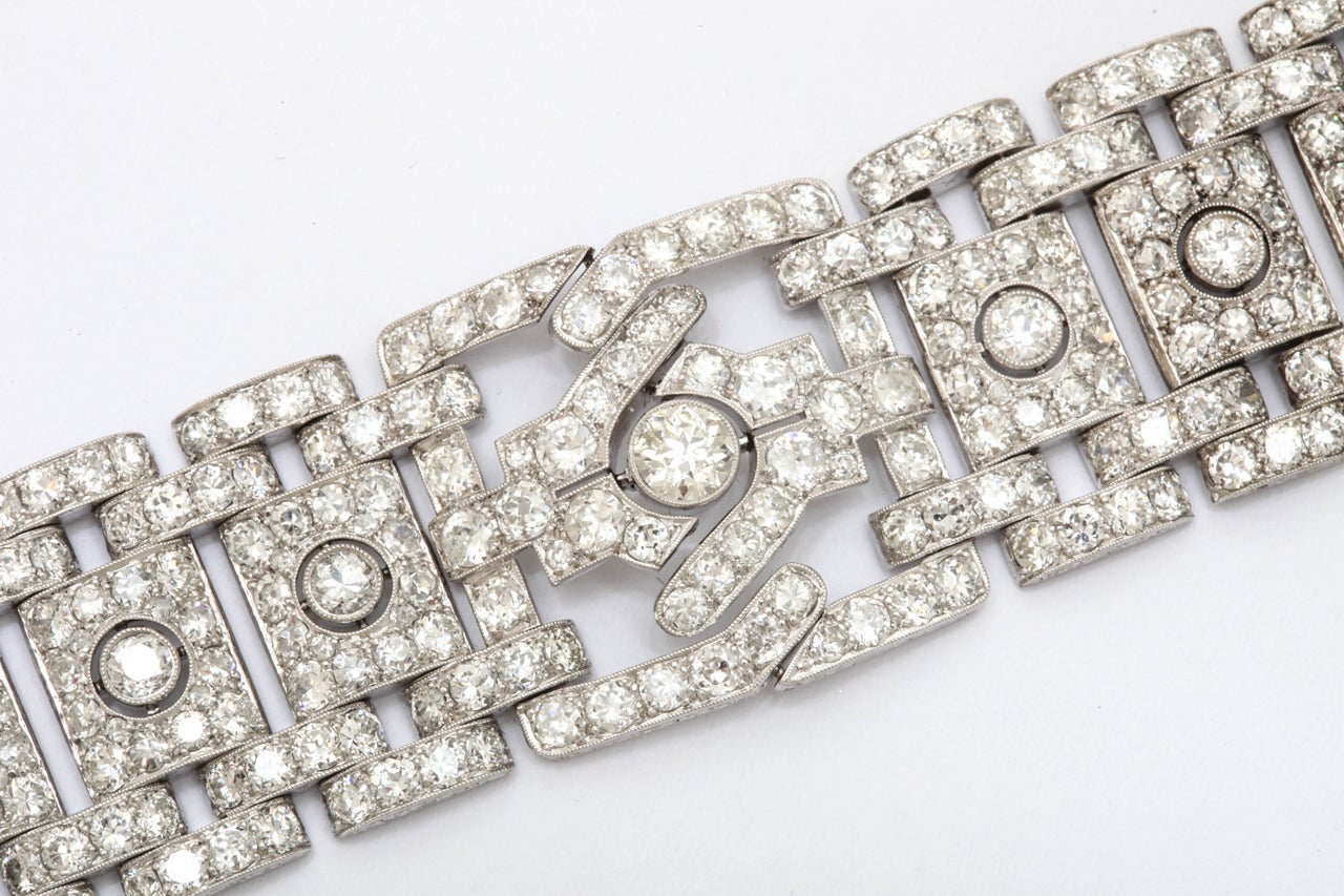 Women's Cartier, Platinum and Diamond bracelet For Sale