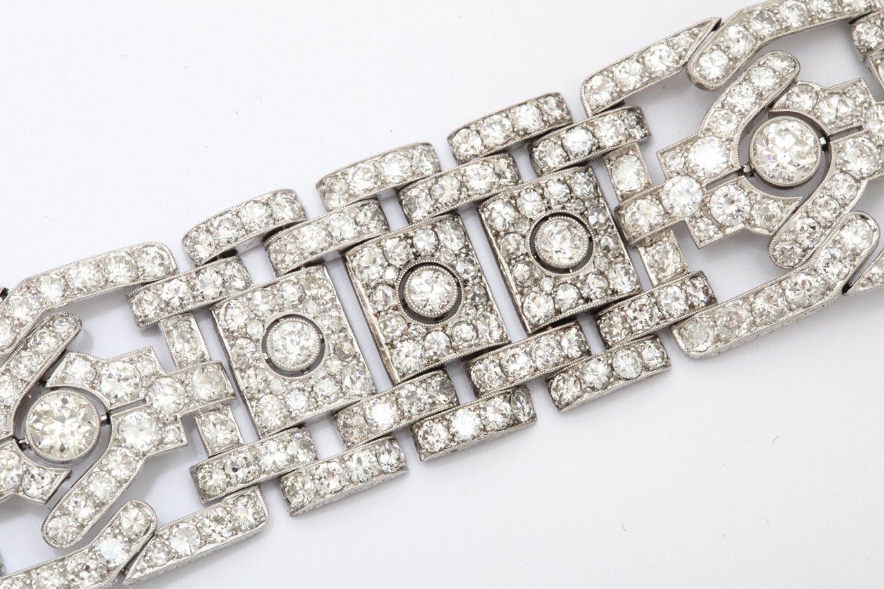 Cartier, Platinum and Diamond bracelet For Sale 1
