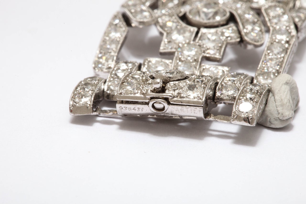 Cartier, Platinum and Diamond bracelet For Sale 3