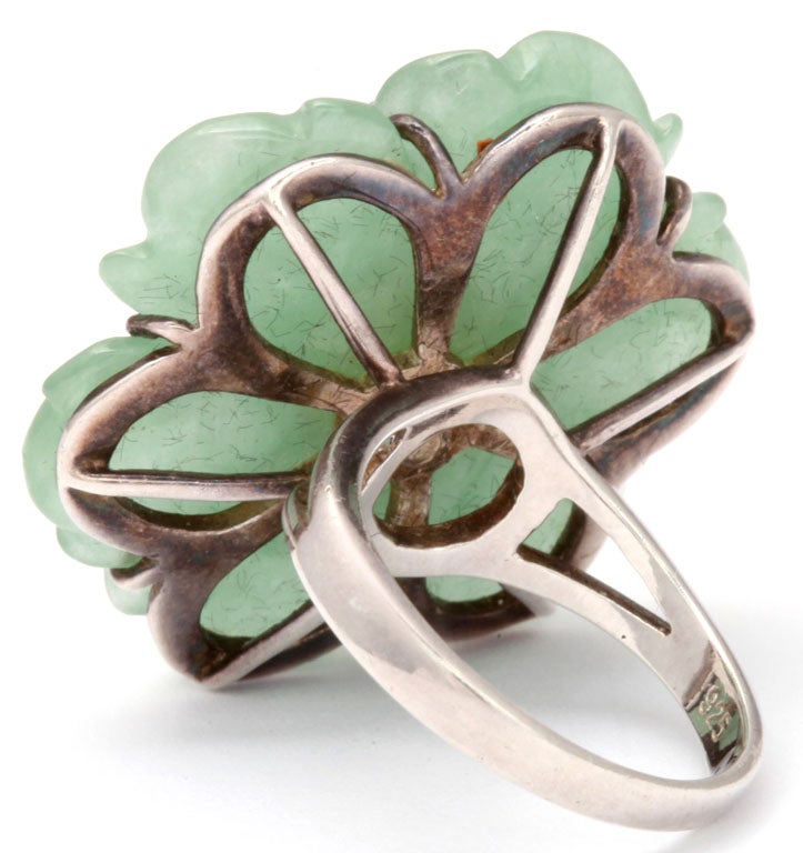 jade and peridot ring