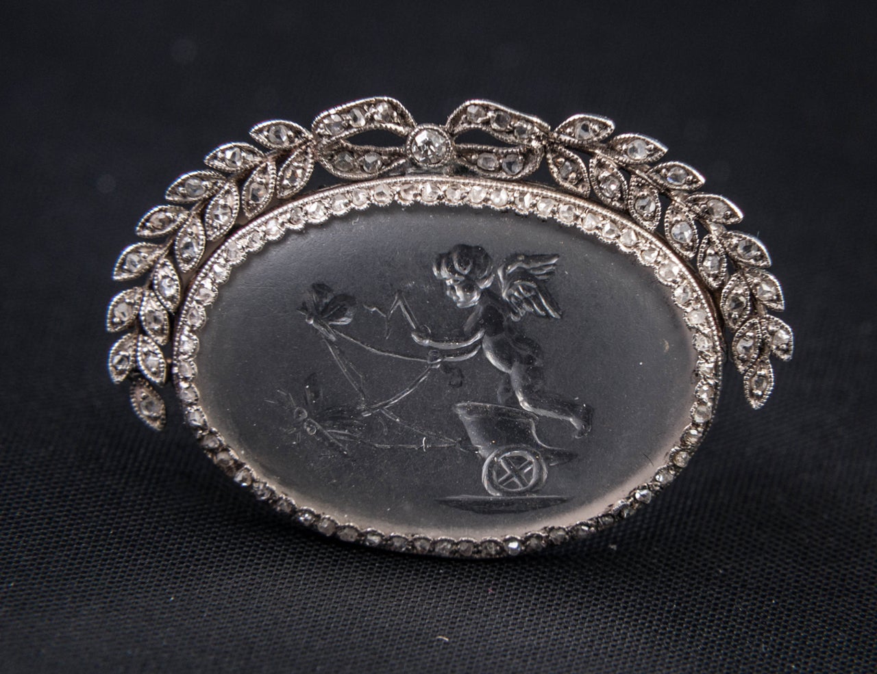 Crystal Intaglio Pin