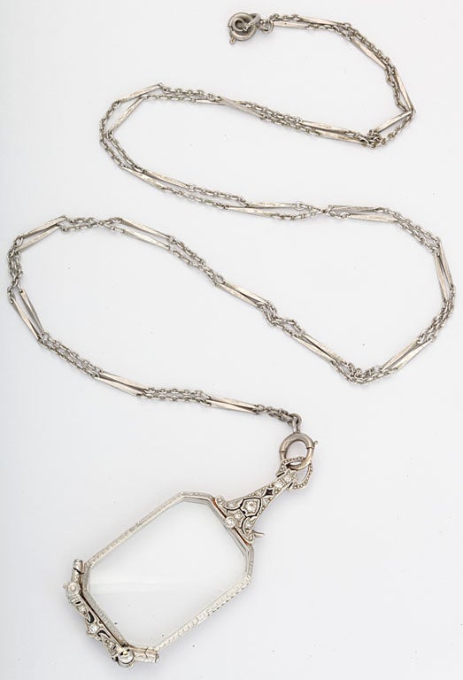 Elegant Diamond Platinum Lorgnette 2