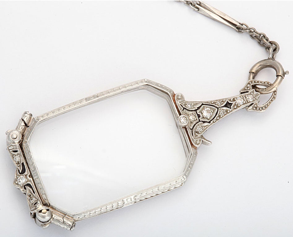 Elegant Diamond Platinum Lorgnette 3