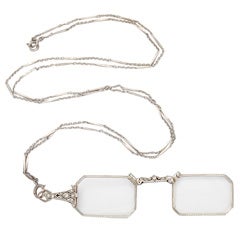 Elegant Diamond Platinum Lorgnette