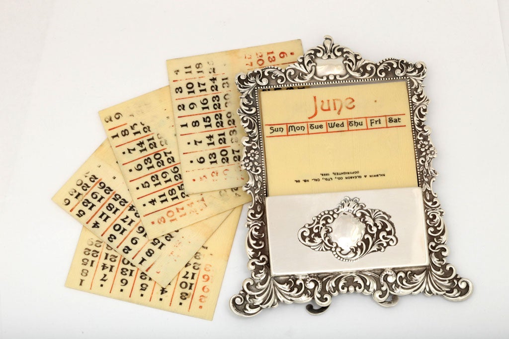 Sterling Silver Perpetual Calendar at 1stDibs