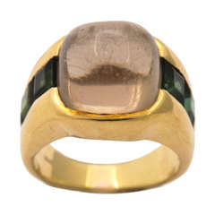 Citrine & Green Tourmaline Ring