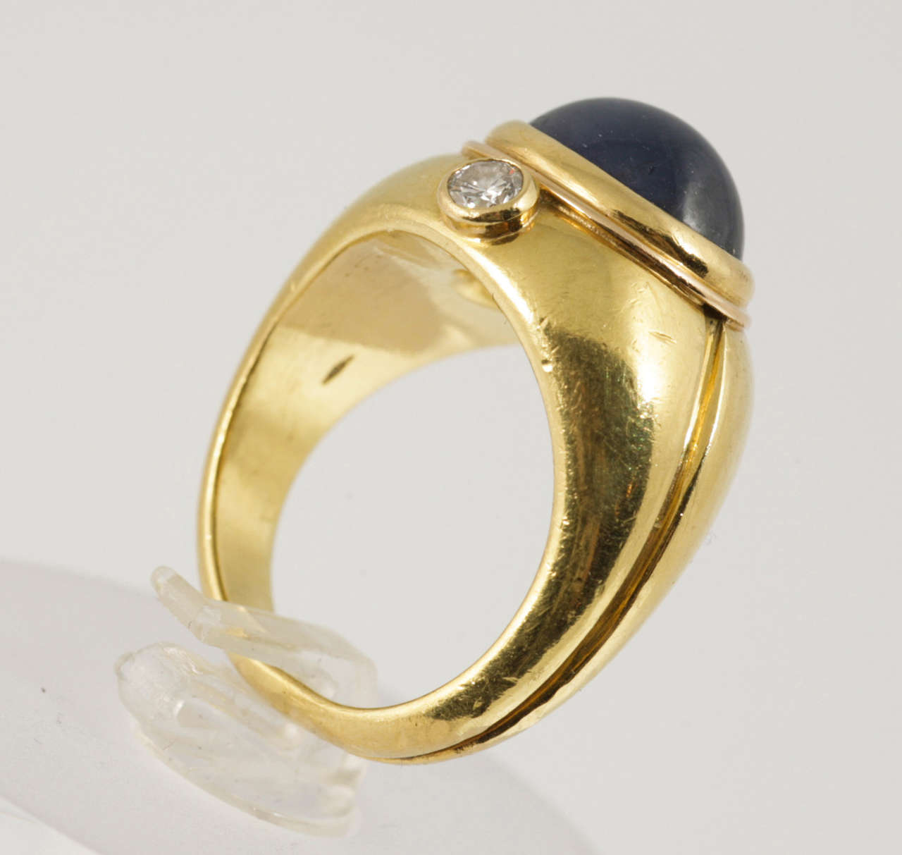 Women's Bulgari Sapphire Diamond Dress Ring For Sale
