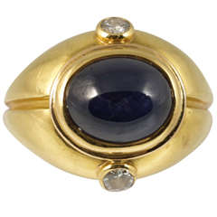 Bulgari Sapphire Diamond Dress Ring