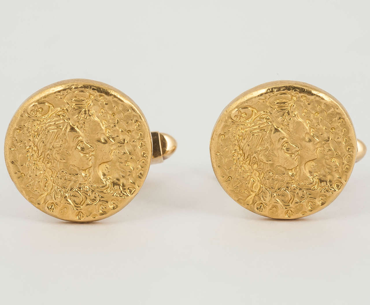 Women's or Men's 1966 Piaget Dali D'Or Gold Cufflinks