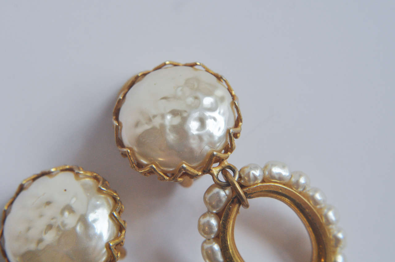 miriam haskell pearl earrings