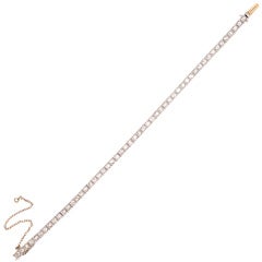 Art Deco Diamond Straight Line Flexible Bracelet