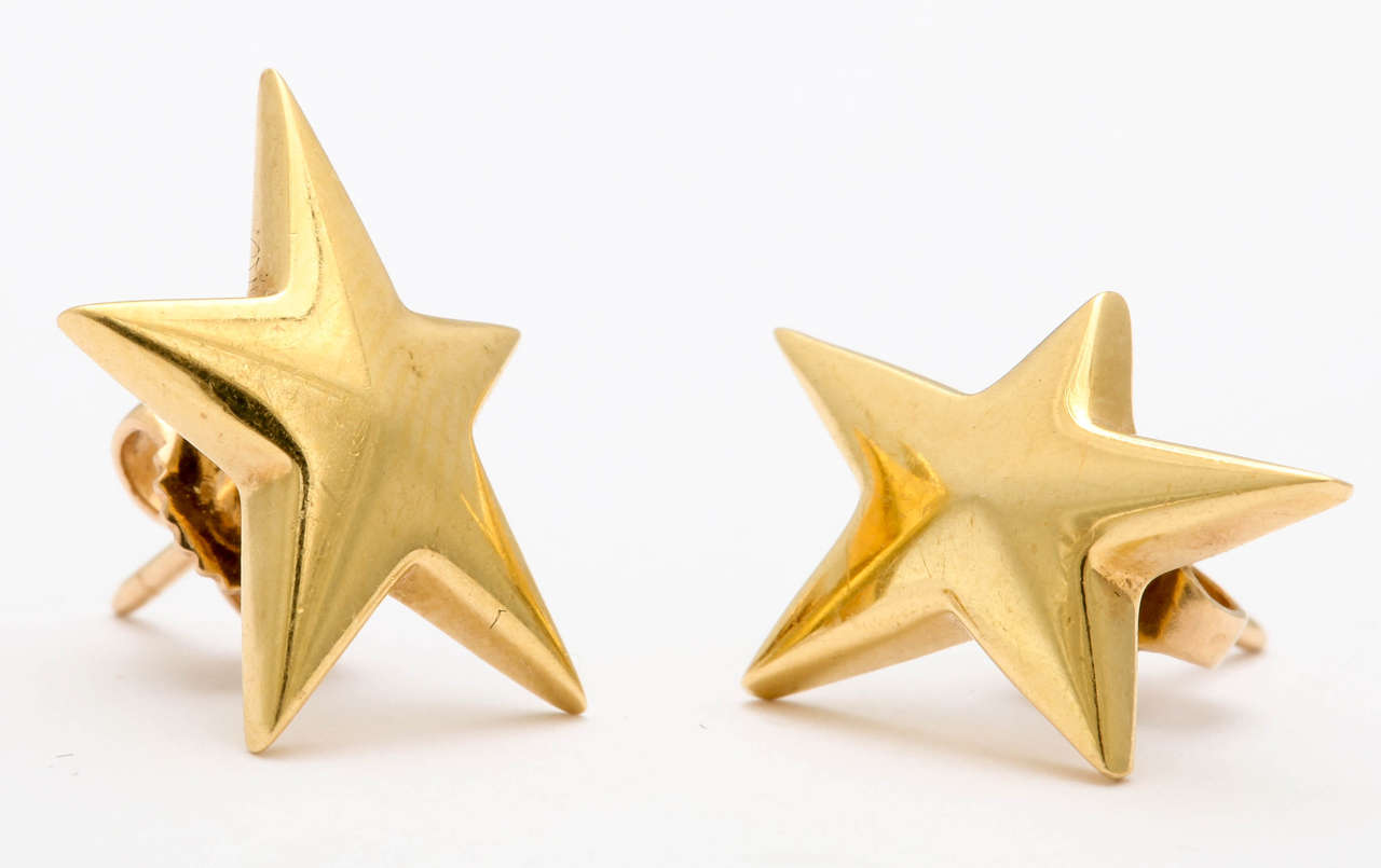 Tiffany & Co. Angela Cummings Star Earrings In Excellent Condition In New York, NY