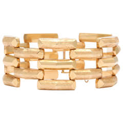 Retro Gold Interwoven Link Bracelet