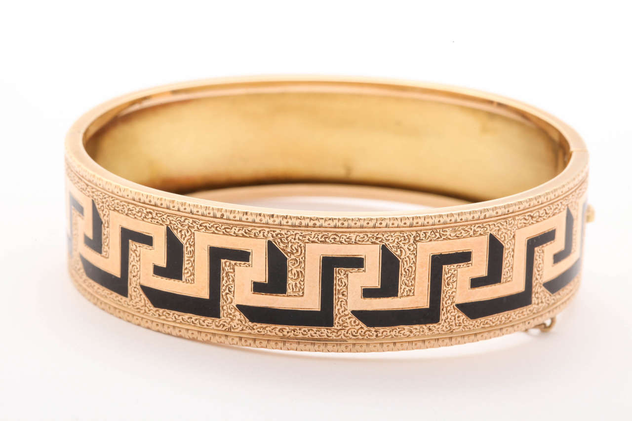 Antique Victorian Greek Key Bangle at 1stDibs | bangle for sale