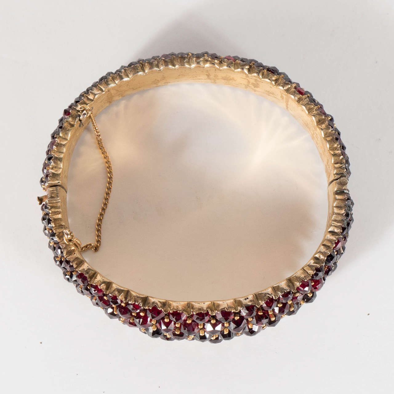 bohemian garnet bracelet