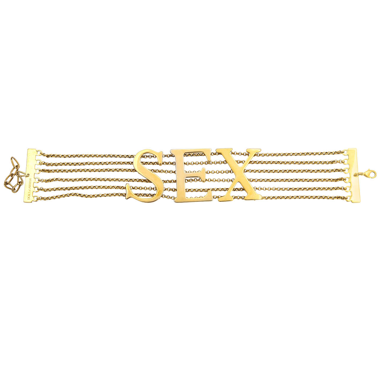 Iconic Dolce & Gabbana "SEX" Choker Necklace