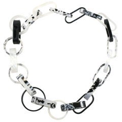 Large Lucite Chain Necklace 6