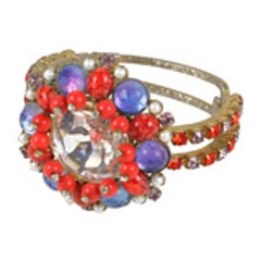 Headlight Rhinestone Clamp Bracelet 9