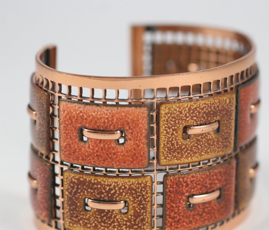 Matisse Renoir Copper Cuff Bracelet In Excellent Condition In Stamford, CT